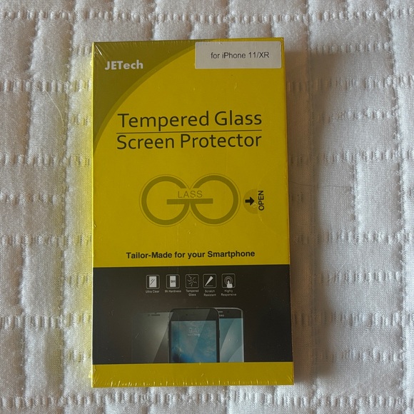 JETech Tempered Glass Screen Protector for iPhone 11/XR - Yellow - Picture 1 of 3